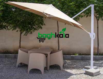 سایبان چتری پایه کنار هشت ضلعی قطر 3.5 متر
