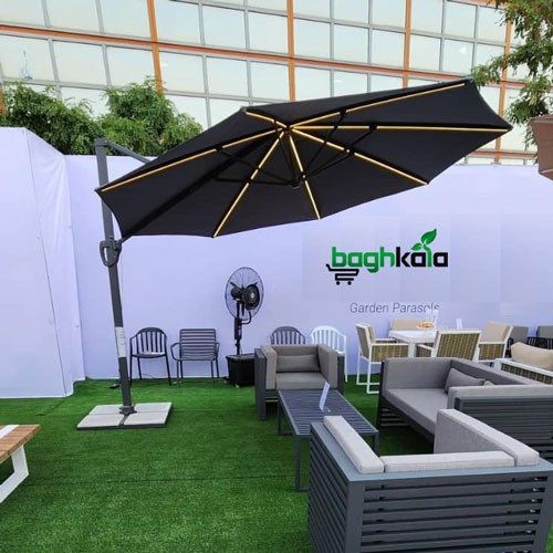 سایبان پایه کنار هشت ضلعی قطر ۳.۵ متر چراغدار